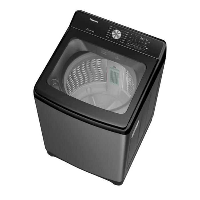 Hisense 17kg Automatic Top Load Washing Machine, WT3T1723UT; Smart Fuzzy Logic, Soak Function Rear Control, Auto Restart, Multi Programs
