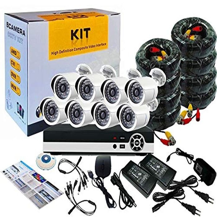 Kit High Definition Composite Video Interface HD CAMERA KIT WIRED 4 Cameras