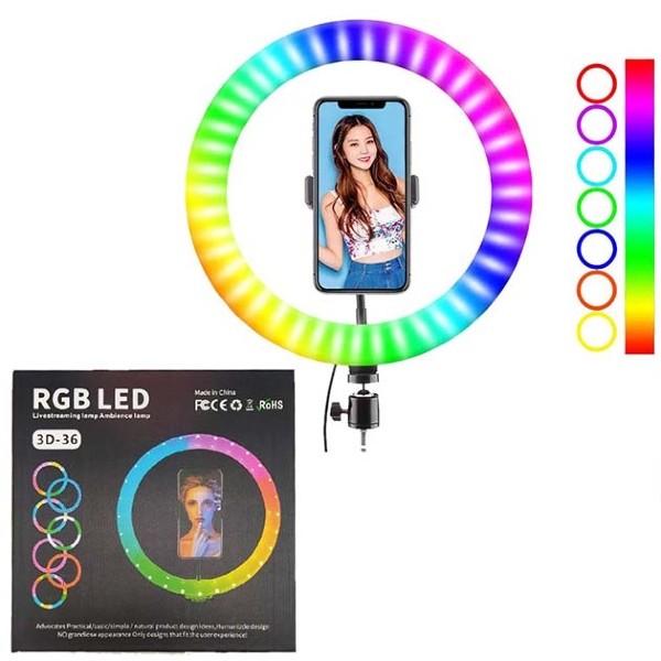 RGB LED Livestreaming lamp Ambience lamp 3D-30